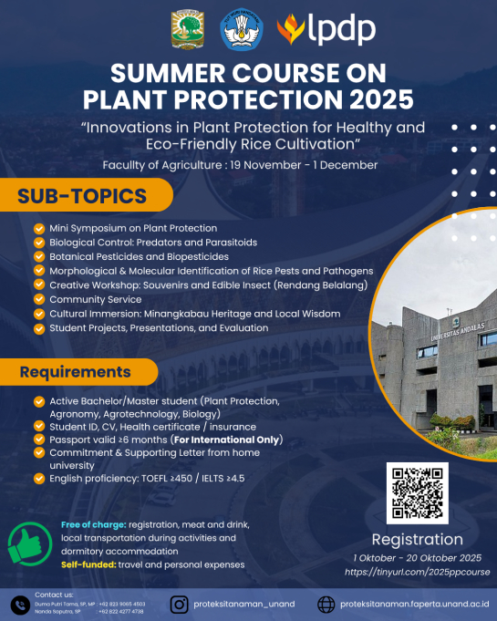 SUMMER COURSE ON PLANT PROTECTION 2025