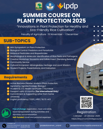 SUMMER COURSE ON PLANT PROTECTION 2025